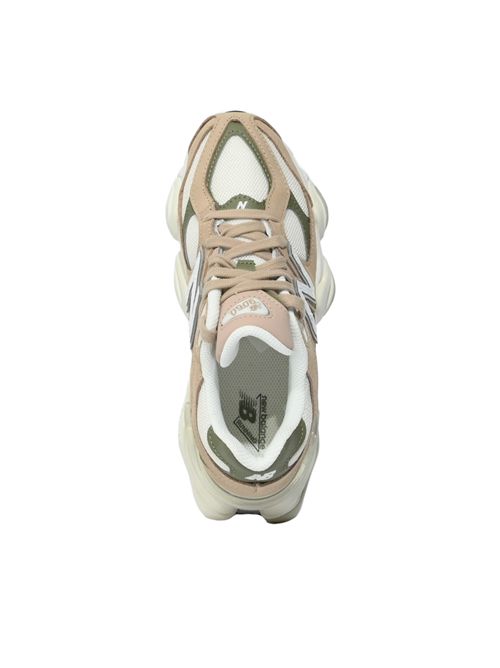 Sneakers 9060 6BI in pelle e mesh Mindful Grey con olivine NEW BALANCE | U90606BI